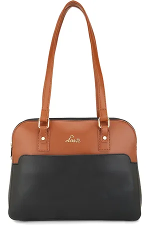 LAVIE Colourblocked Structured Shoulder Bag