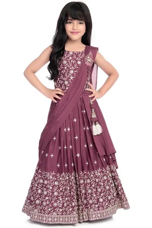 Betty Girls Embroidered Sequinned Ready to Wear Lehenga & Blouse With Dupatta