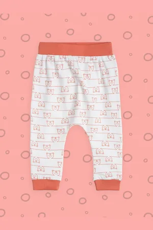 MINI KLUB Infant Boys Pack Of 3 Printed Pure Cotton Joggers