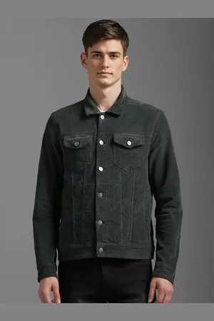 Louis Philippe Men Self Design Pure Cotton Shacket