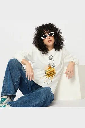 Mast & Harbour Women Printed Sweatshirt
