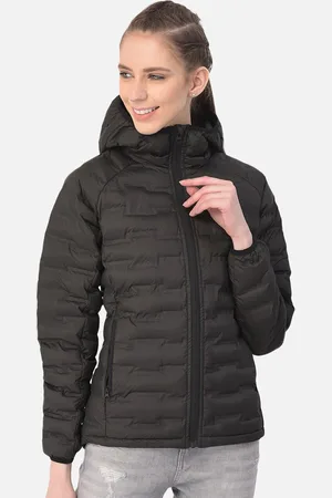 Woodland Women Black Water Resistant Puffer Jacket