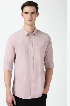 Peter England Men Slim Fit Opaque Casual Shirt