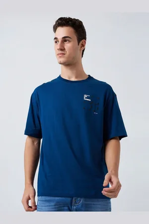 SPYKAR Men Graphic Printed Round Neck Cotton Relaxed Fit T-shirt