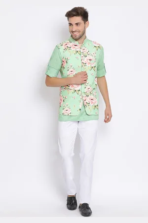 Hangup Men Kurta & Trousers With Nehru jacket