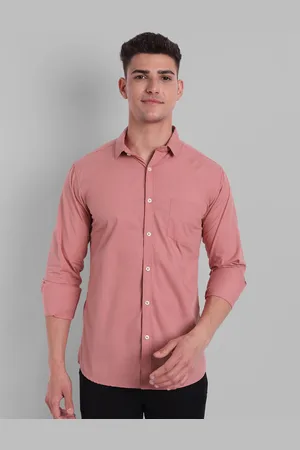 Majestic Men Pink Slim Fit Casual Shirt