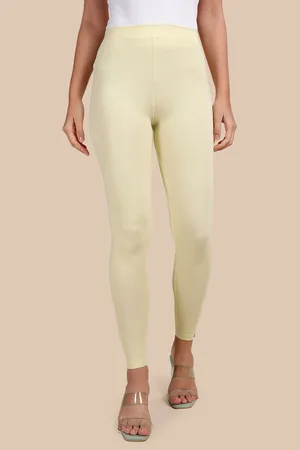 Twin Birds Women Viscose Blend Solid Baby Corn Ankle Length Legging