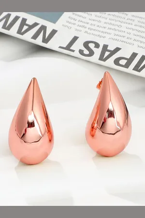Krelin Rose Gold-Plated Teardrop Shaped Studs