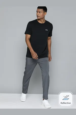 HRX Men Brand Logo Printed Rapid-Dry Reflective Sports T-shirt