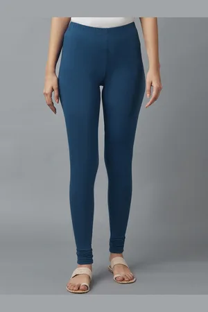 Elleven Women Solid Cotton Churidar Leggings