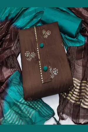 Lilots Floral Embroidered Unstitched Dress Material