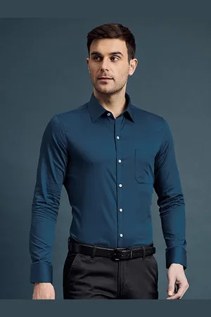 LOUIS STITCH Men Slim Fit Opaque Formal Shirt