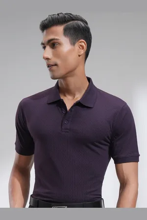 LocoMotive Premium Men Slim Fit Button Placket Polo Collar T-shirt