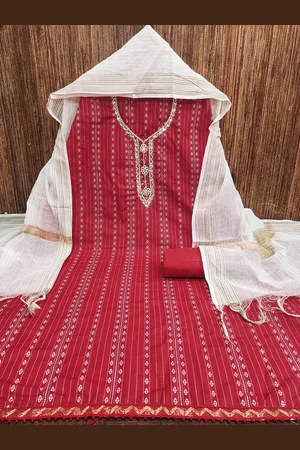 Lilots Ethnic Motifs Embroidered Unstitched Dress Material