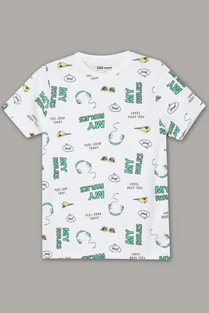 Lifestyle Boys Conversational Printed Pure Cotton T-shirt