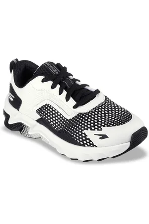 Skechers Boys Colorblocked Lace Ups Round Toe Sneakers