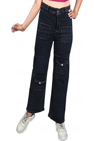 BAESD Girls Straight Fit Light Fade Mid-Rise Jeans