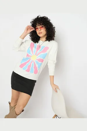 Mast & Harbour Women Printed Sweatshirt