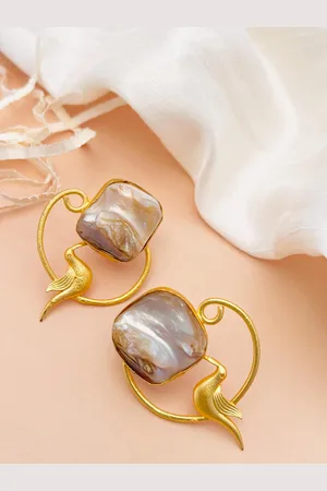 ABDESIGNS Gold-Plated Classic Drop Earrings