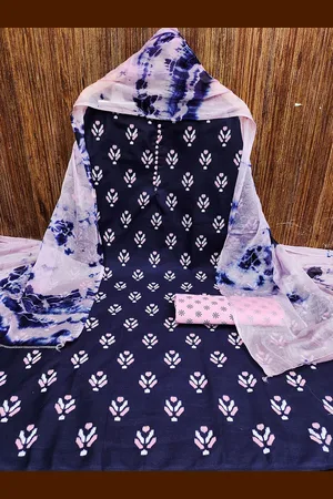 Lilots Floral Printed Unstitched Dress Material