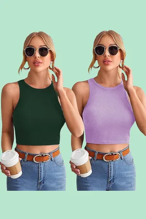 Mast & Harbour Cotton Tank Crop Top