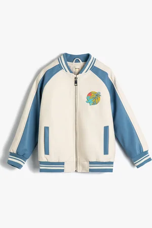 Koton Boys Striped Bomber Jacket