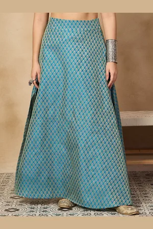 InWeave Women Self Design A-Line Maxi Skirt