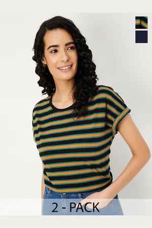 Max Collection Women Assorted T-Shirt - Pack of 2