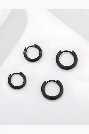 KARISHMA KREATIONS Set Of 2 Stainless Steel Contemporary Studs Earrings