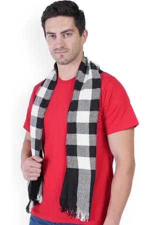 Teemoods Men Checked Cotton Mufflers