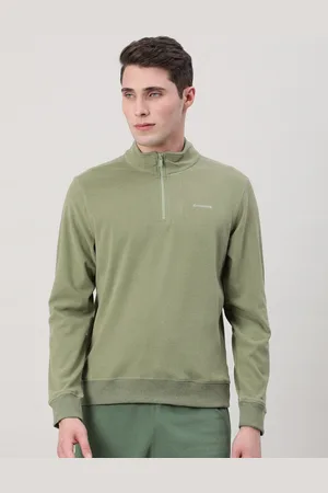Crocodile Mock Collar Cotton Sweatshirt