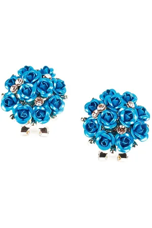 Alberre Odette Gold-Plated Metal Contemporary Studs Earrings