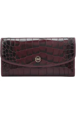 Da Milano Women Textured Leather Envelope Wallet