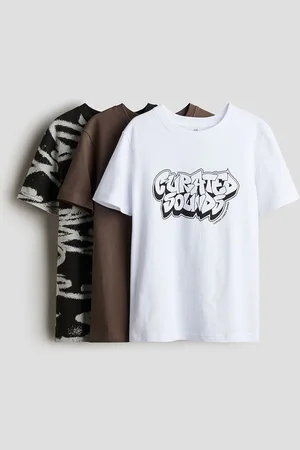 H&M Boys 3-Pack Cotton T-shirts
