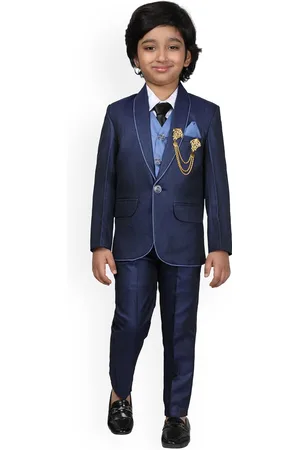 DKGF FASHION Boys Single-Breasted 5-Piece Suit
