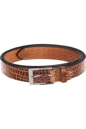 WildHorn Men Tan Textured Leather Belt