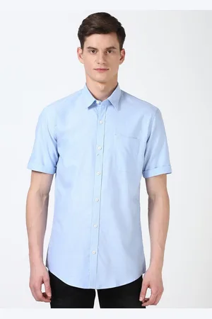 Peter England Men Slim Fit Opaque Casual Shirt