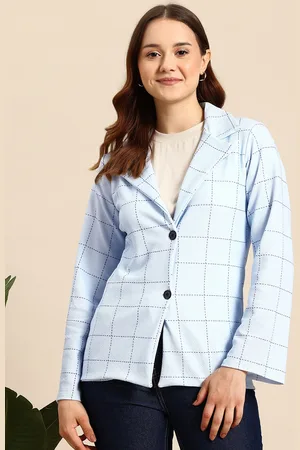 Mast & Harbour Checked Single-Breasted Casual Blazer