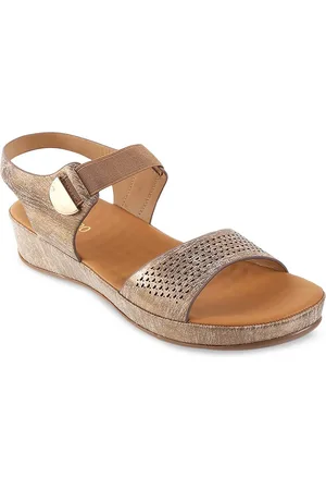 Metro Tan Textured Platform Sandals