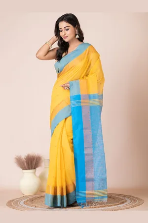 HOUSE OF ARLI Solid Woven Design Saree