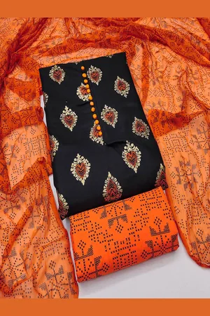 Lilots Printed Unstitched Dress Material