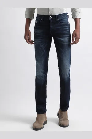 ICONIC Men Slim Fit Clean Look Light Fade Jeans