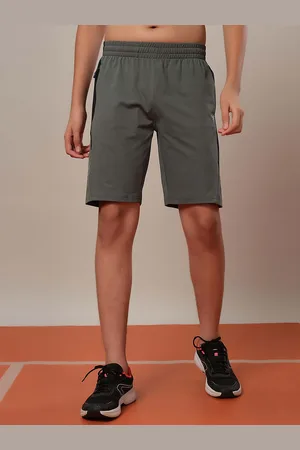 TECHNOSPORT Boys Colorblock Regular Fit Sports Shorts with 4 Way Crispy