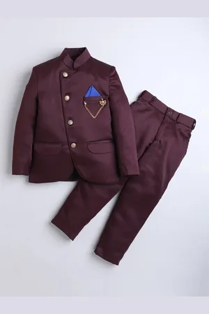 DKGF FASHION Boys Single-Breasted Two-Piece Formal Suit
