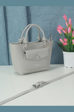 Metro Women Textured Structured Handheld Bag