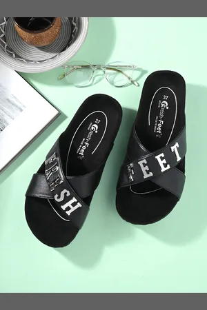 FRESH 1947 FEET Embellished Open Toe Flats