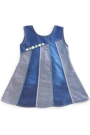 BAESD Girls Denim A-Line Dress