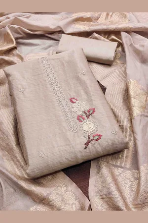 KIMISHA Embroidered Unstitched Dress Material