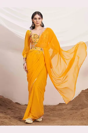 Tikhi Imli Embroidered Sequinned Belted Saree