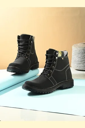 WOAKERS Men Leather Regular Boots